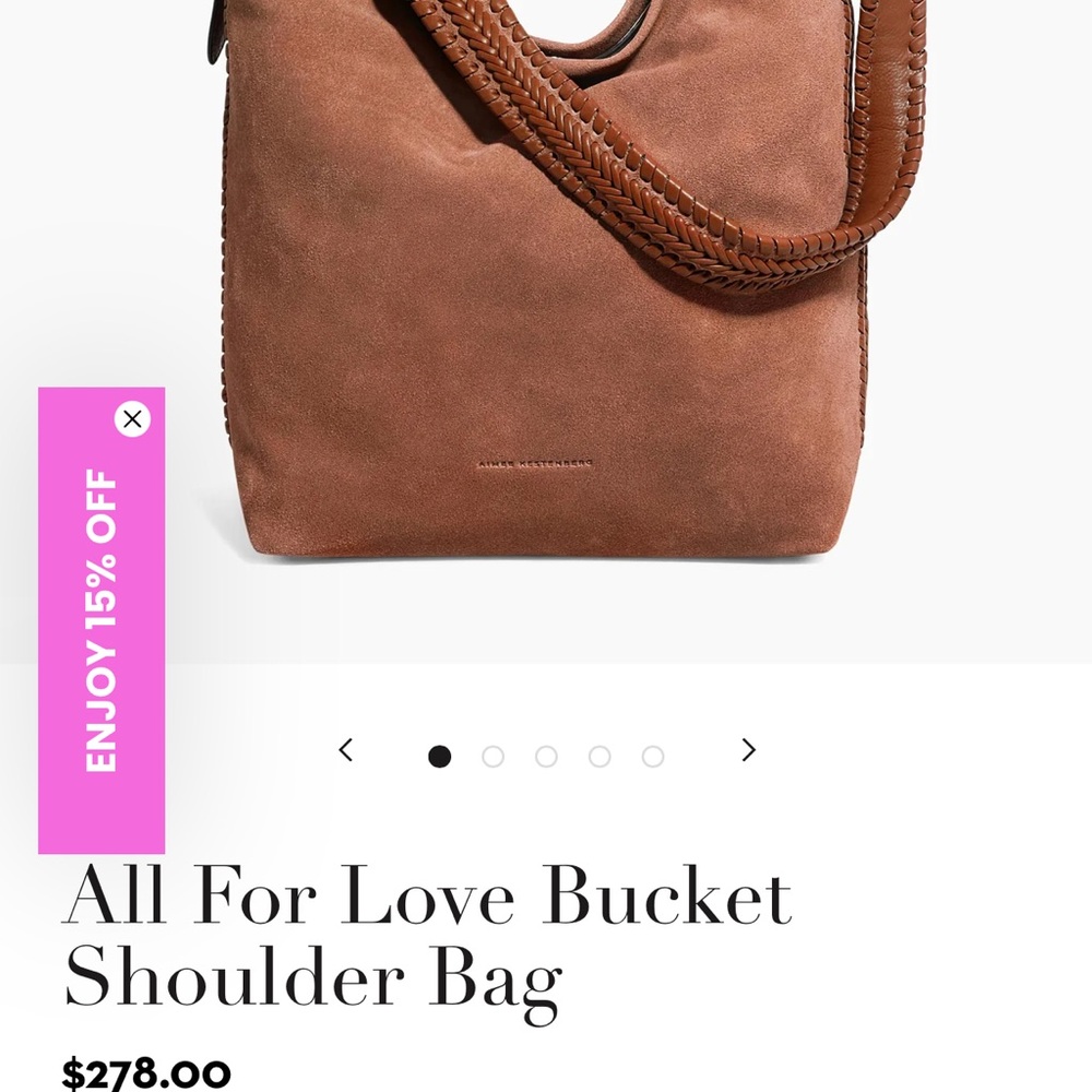 Aimee Kestenberg Brown Leather Shoulder Bag